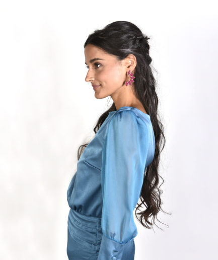 Vestido PAULETTE PETRÓLEO