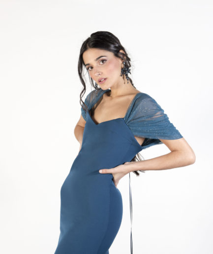 Vestido LILLY PETRÓLEO