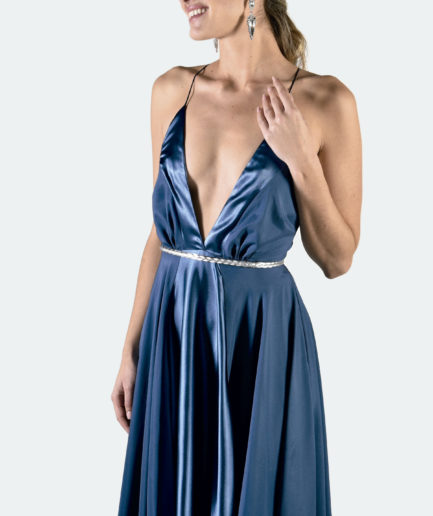 Vestido CHIARA AZUL MARINO