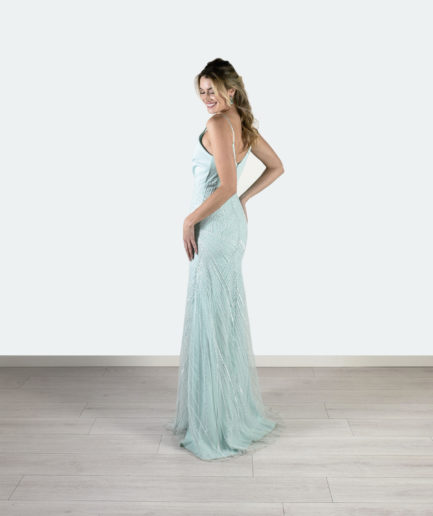 Vestido NICOLE VERDE AGUA