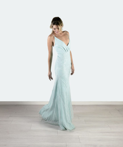 Vestido NICOLE VERDE AGUA