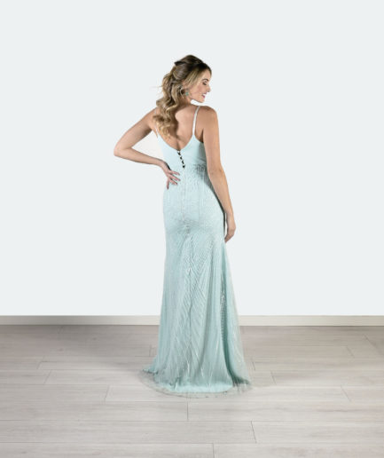 Vestido NICOLE VERDE AGUA