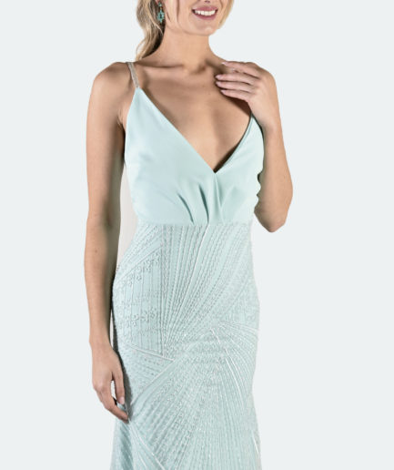 Vestido NICOLE VERDE AGUA