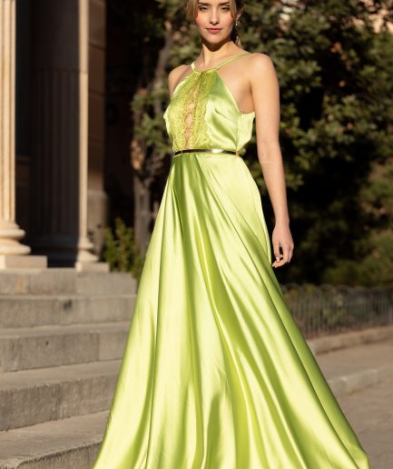 Vestido ZAMBIA VERDE MANZANA