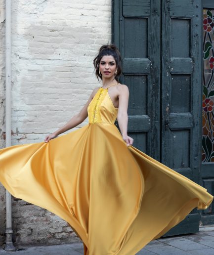 Vestido ZAMBIA MOSTAZA