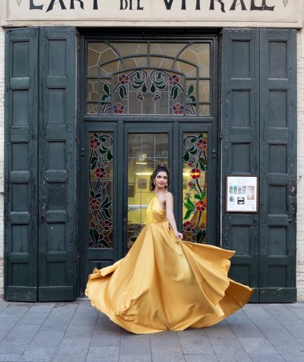 Vestido ZAMBIA MOSTAZA