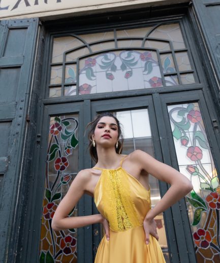 Vestido ZAMBIA MOSTAZA